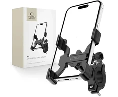Tech-Protect V3 dviračio telefono laikiklis ant vairo - juodas