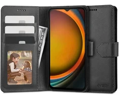 Samsung Galaxy XCover 7 Tech-Protect Wallet dėklas telefonui juodos spalvos