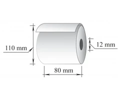 Technoinform terminio popieriaus ritinėlis 80x110mm, 110m, 55g., 2 vnt./pak.