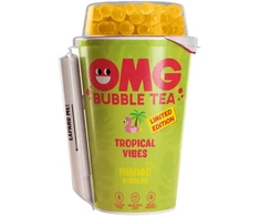 Tējas dzēriens OMG, tropu garša, ar mango garšas bumbiņām, 0.265l