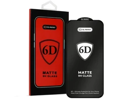 Tel Protect Full Glue 6D matinis grūdintas stiklas, skirtas Iphone 18 Pro, juodas