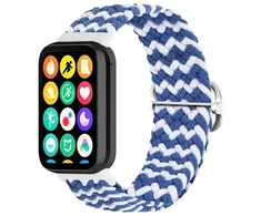 Telcon Mėlyna BRAIDED STRAP MI BAND 8 PRO/M8 PRO (10) Mėlynas AND Baltas