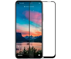 Tempered Glass Grūdintas stiklas 9D, visiškai padengtas rėmeliu, Huawei P40 Lite, Juodas