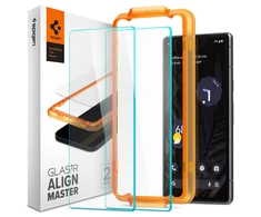 Spigen Alm Glas.TR 2 vnt. – Apsauginis stiklas skirtas Google Pixel 7A (Transparent)