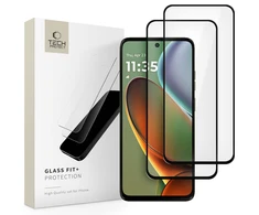 Tech-Protect Glass Fit+ 2 vnt. Grūdintas stiklas, skirtas Motorola Moto G15 / G15 Power / G05 / E15 - Juodas