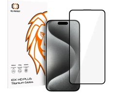 Tel Protect 10X HD Plus Titanium grūdintas stiklas, skirtas iPhone 15 Pro Max (dėklas)