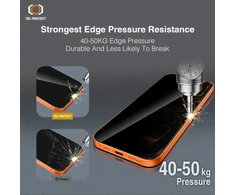 Grūdintas stiklas Tel Protect 10X Privacy DLC Diamond Coating, skirtas Iphone 18 Pro