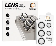 Apsauginis stiklas Tel Protect 3D Lens skirtas Samsung Galaxy S26 Ultra transparent (objektyvui 5 vnt)