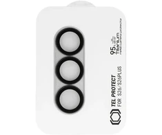 Tempered glass Tel Protect 95% AR+AF Full Metal Camera Protector on camera for Samsung Galaxy S26 Ultra sidabrinis (camera island)