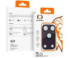 Tel Protect 95% AR+AF Full Metal apsauginis stiklas kamerai, skirtas iPhone 17 Pro, violetinis (salelė)