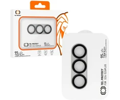 Tempered glass Tel Protect 95% AR+AF Full Metal Camera Protector on camera for Samsung Galaxy S26 Ultra sidabrinis (camera island)