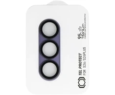 Tempered glass Tel Protect 95% AR+AF Full Metal Camera Protector on camera for Samsung Galaxy S26 Ultra violet (camera island)
