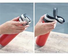 Leifheit 03273 travel mug 600 ml Juodas, Raudona Nerūdijantis plienas