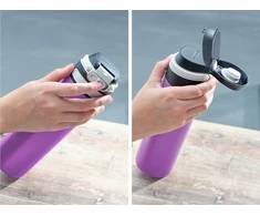 Thermal mug Leifheit Flip 600 ml Violetinė