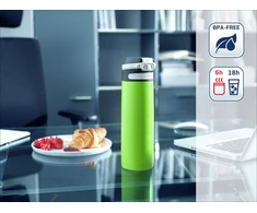 Leifheit 03277 travel mug 600 ml Juodas, Žalias Nerūdijantis plienas