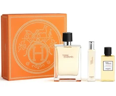 Terre D'hermes by Hermes EDT SPRAY 3.3 OZ &amp; HAIR and BODY SHOWER GEL 1.35 OZ &amp; EDT SPRAY 0.5 OZ MINI for MEN