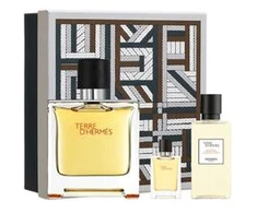 rinkinys Hermès Paris Terre D'hermes Tualetinis vanduo 75ml Purškiamasis gelis 40ml Miniatiūrinis 5ml