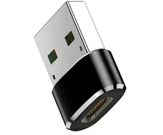 TelForceone Adapteris USB-C - USB juodas nefasuotas