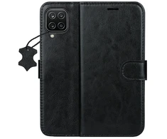 TFO Išmanusis „Luxe“ odinis dėklas, skirtas Samsung Galaxy A12 / M12, rudas