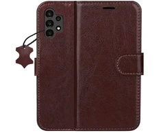 TFO Išmanusis „Luxe“ odinis dėklas, skirtas Samsung Galaxy A13 4G, rudas