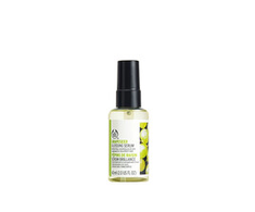 „The Body Shop“ šviesinamasis serumas nusilpusiems plaukams. „Grapeseed“ (blizgesį suteikiantis serumas), 60 ml