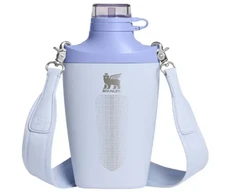 Thermos bottle with shoulder strap The Stanley Cross Bottle 0.68L light mėlynas