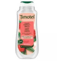 Timotei Champú Fuerza y Brillo Con Aceite De Ricino y Coco Para Cabello Débil y Quebradizo, 300 ml