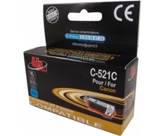 Su UPrint suderinamas rašalas / rašalas su CLI521C, C-521C, žalsvai mėlyna, 450s, 10 ml, su lustu