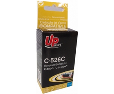 Su UPrint suderinamas rašalas / rašalas su CLI526C, C-526C, žalsvai mėlyna, 10 ml, su lustu