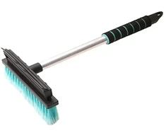 ToM-PaR Automobilinis 2in1 šepetys su silikoniniu valytuvu, aliuminis, 42 cm