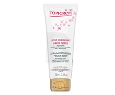 Topicrem Ultra-Moisturizing Pearly Body drėkinamasis kūno kremas sausai ir dehidratuotai odai, 75 ml