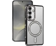 Toptel Topt Bling Magsafe dėklas skirtas Samsung Galaxy S24 juodos spalvos