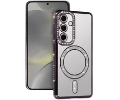 Toptel Tel Protect Bling Magsafe dėklas skirtas Samsung Galaxy S26 Ultra violetinės spalvos