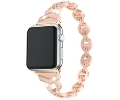 Dirželis-apyrankė skirta Apple Watch laikrodžiams, Rožinio aukso spalvos