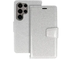 Toptel Liavec Glitter Magsafe Book dėklas skirtas Samsung Galaxy S24 Plus sidabro spalvos