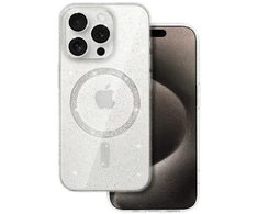 Toptel Topt Glitter Magsafe Dėklas skirtas Samsung Galaxy S25 skaidrus