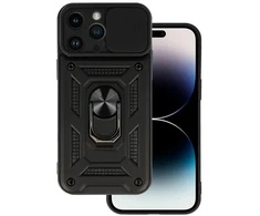 Toptel Topt Slide Camera Armor dėklas skirtas Apple iPhone 14 Pro Max juodos spalvos