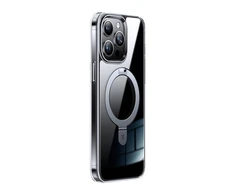 Torras telefono dėklas UPRO Ostand Clear skirtas iPhone 15 PRO (skaidrus)