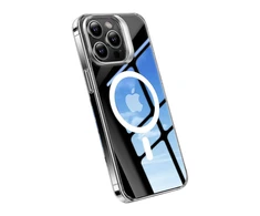 Torras telefono dėklas UPRO Lstand Clear-Mag skirtas iPhone 15 PRO (skaidrus)