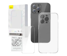 Skaidrus dėklas ir grūdintas stiklas Baseus Corning, skirtas iPhone 12 Pro Max