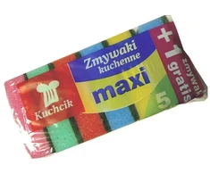 Kempinė indams plauti Kuchcik Maxi 5+1 vnt