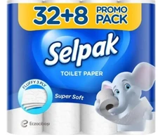 Tualetes papīrs SELPAK, 3 slāņi, 18.6 metri, 140 loksnes, 40 ruļļi