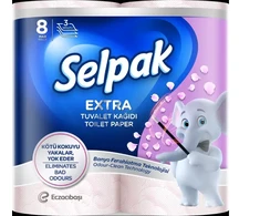 Tualetes papīrs SELPAK Extra Refresh, 3 slāņi, 15.6m, 130 loksnes, 8 ruļļi
