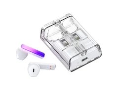 TWS Joyroom JR-TC1 IceLens Series belaidės ausinės su LED lights – baltos spalvos