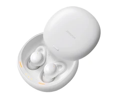 TWS Joyroom JR-TS2 Cozydots Series belaidės ausinės su akcyviu triukšmo slopinimu, Bluetooth 5.3 – baltos spalvos