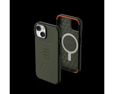 UAG Urban Armor Gear dėklas CIVILIAN suderinamas su MagSafe, skirtas IPHONE 14 Plus žalias