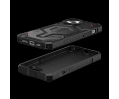 UAG Urban Armor Gear dėklas MONARCH, skirtas IPHONE 15 Plus, juodas, kevlarinis