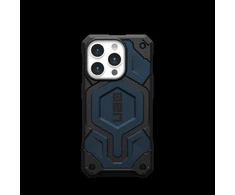 Urban Armor Gear UAG Monarch Pro su MagSafe iPhone 15 Pro - dark dėklas telefonui mėlynos spalvos