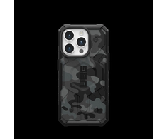UAG Urban Armor Gear dėklas PATHFINDER, suderinamas su „Magsafe“, skirtas IPHONE 15 Pro, vidurnakčio kamufliažas
