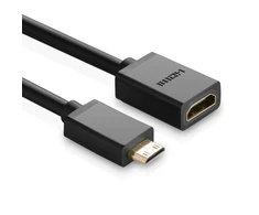 iLike UGREEN 20137 Mini HDMI adapteris į HDMI, 22cm - Juodas